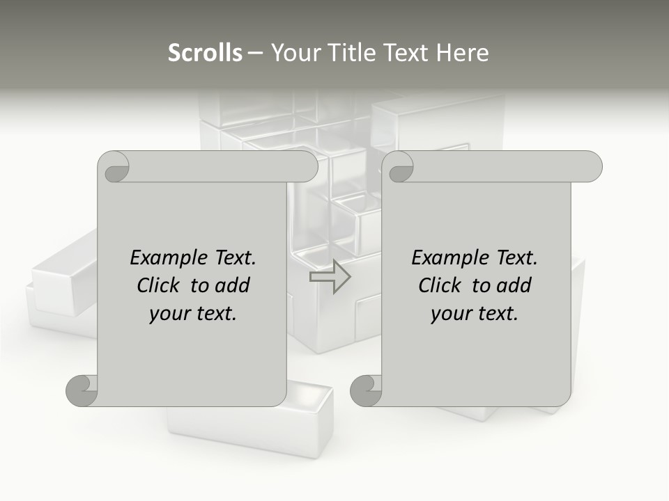 Geometric Leisure White PowerPoint Template