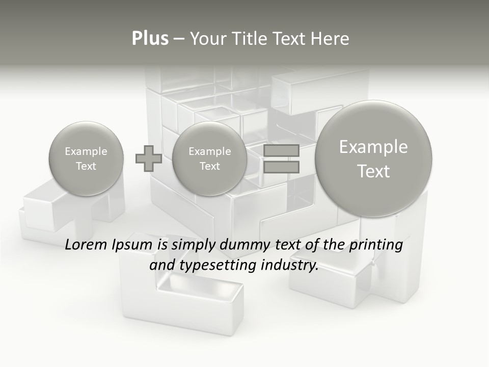 Geometric Leisure White PowerPoint Template