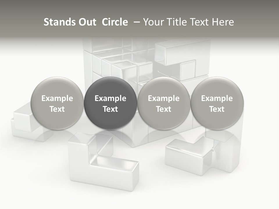 Geometric Leisure White PowerPoint Template