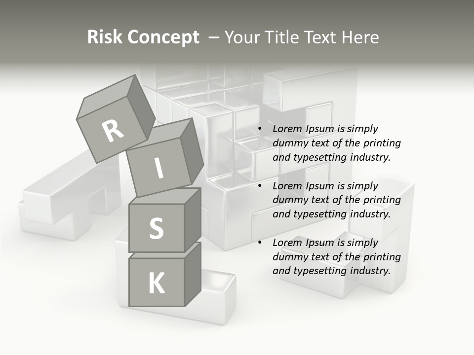 Geometric Leisure White PowerPoint Template