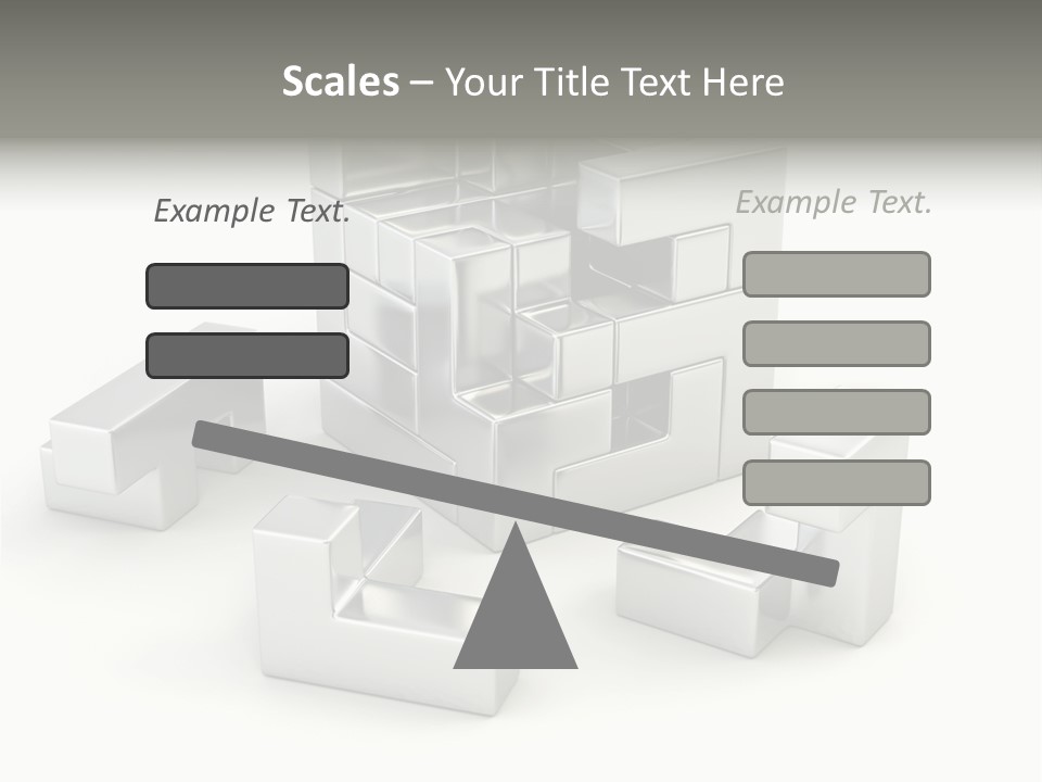 Geometric Leisure White PowerPoint Template