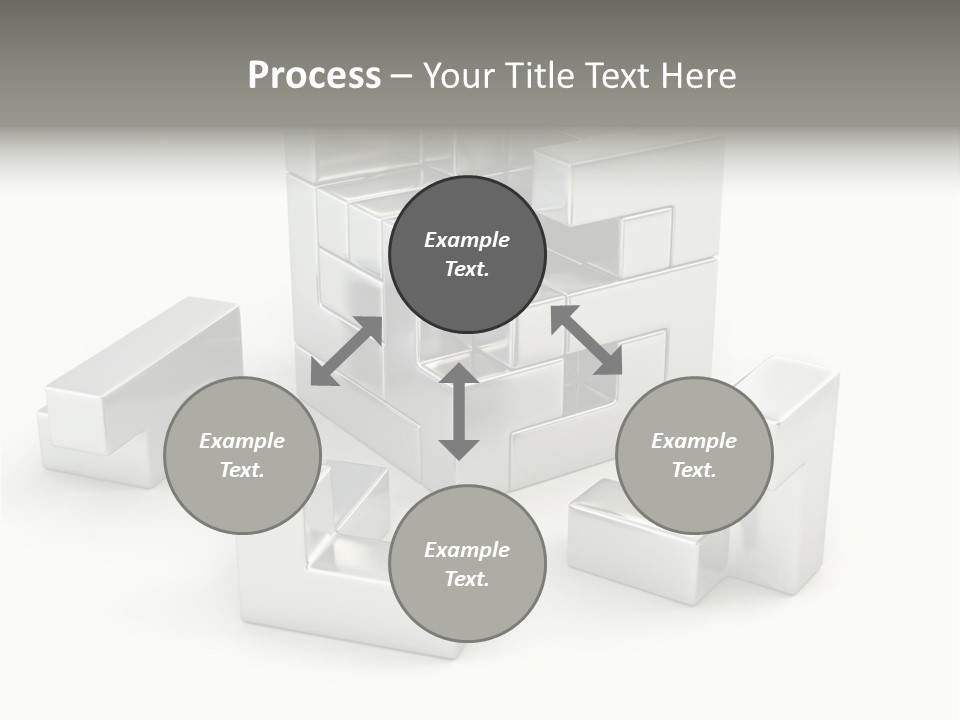 Geometric Leisure White PowerPoint Template