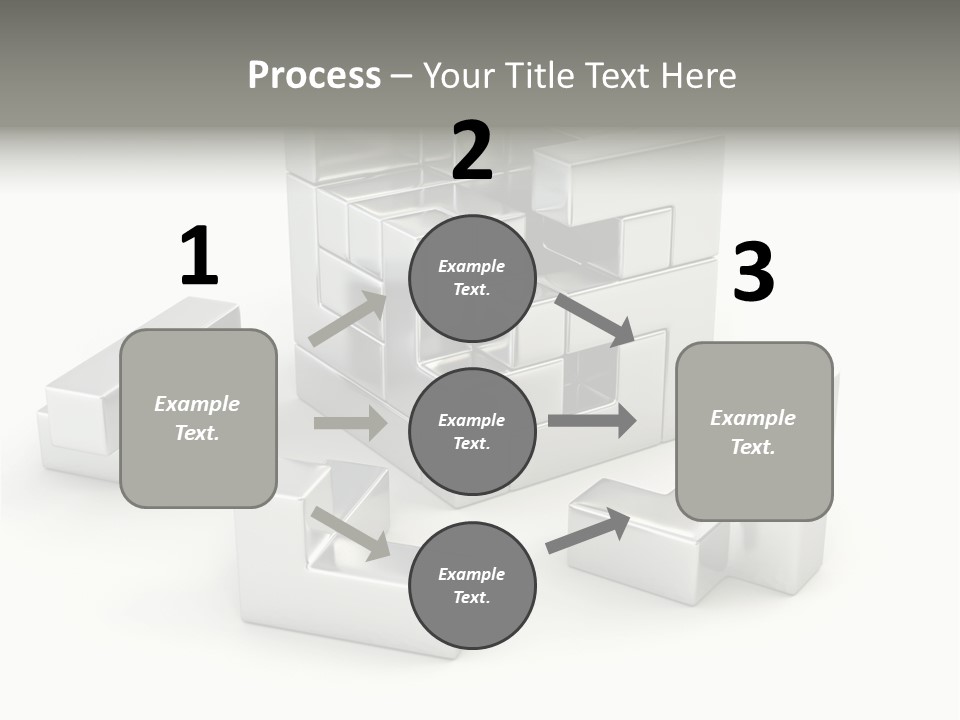Geometric Leisure White PowerPoint Template