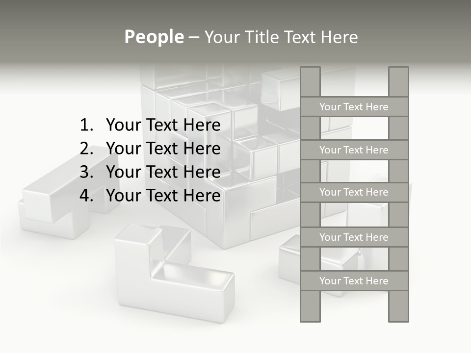 Geometric Leisure White PowerPoint Template