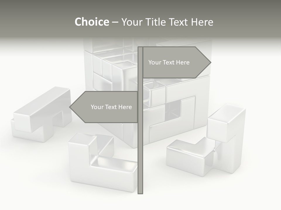 Geometric Leisure White PowerPoint Template