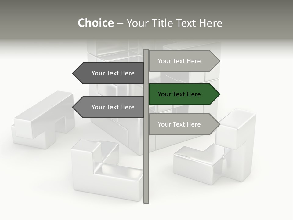 Geometric Leisure White PowerPoint Template