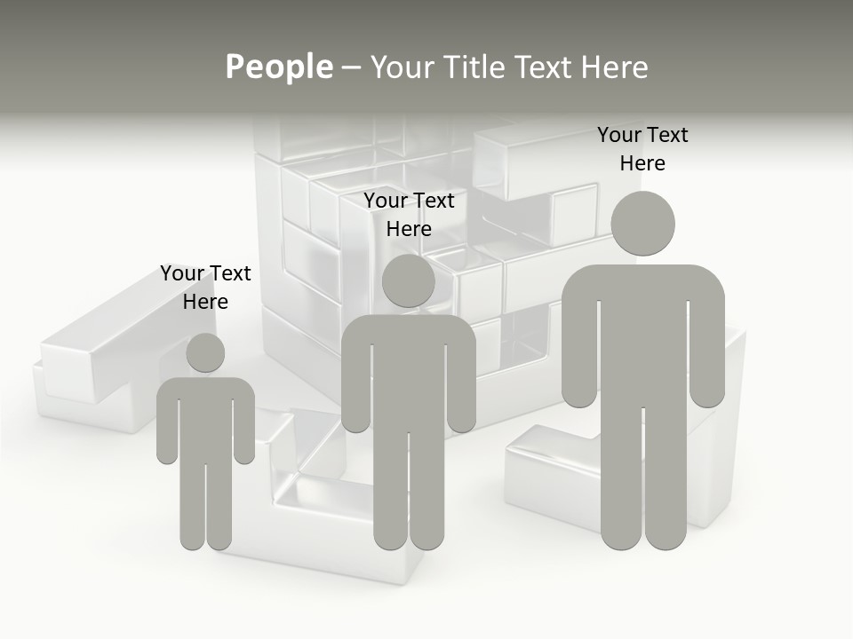 Geometric Leisure White PowerPoint Template