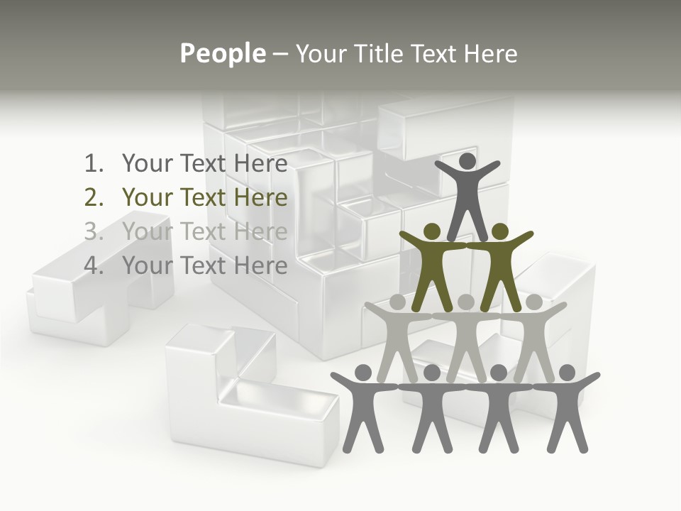 Geometric Leisure White PowerPoint Template