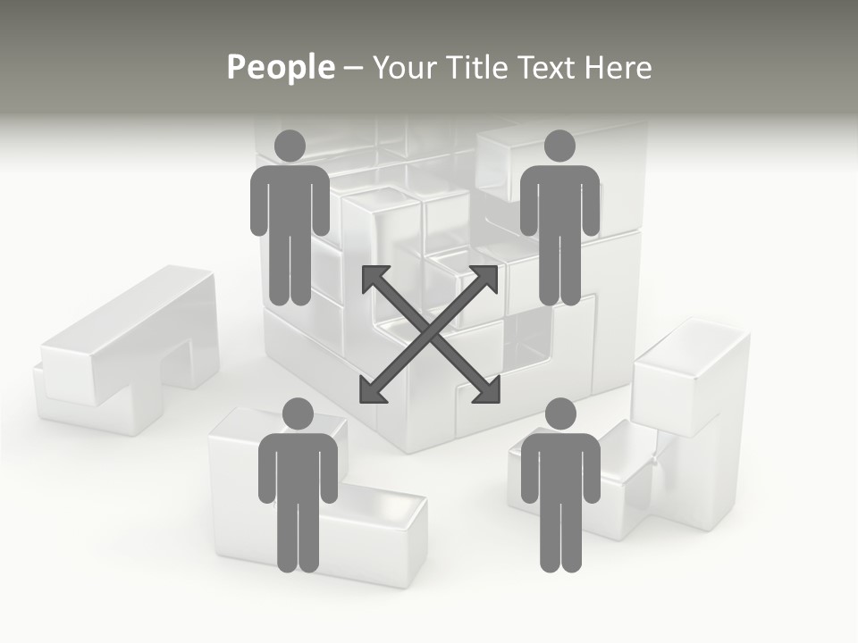 Geometric Leisure White PowerPoint Template