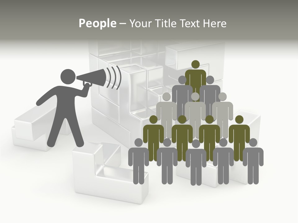 Geometric Leisure White PowerPoint Template