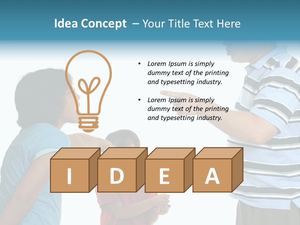 Beverage Furnishings White PowerPoint Template