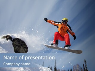 Travel Snow Outdoor PowerPoint Template
