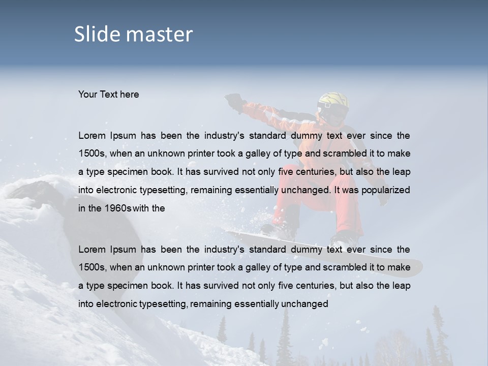 Travel Snow Outdoor PowerPoint Template