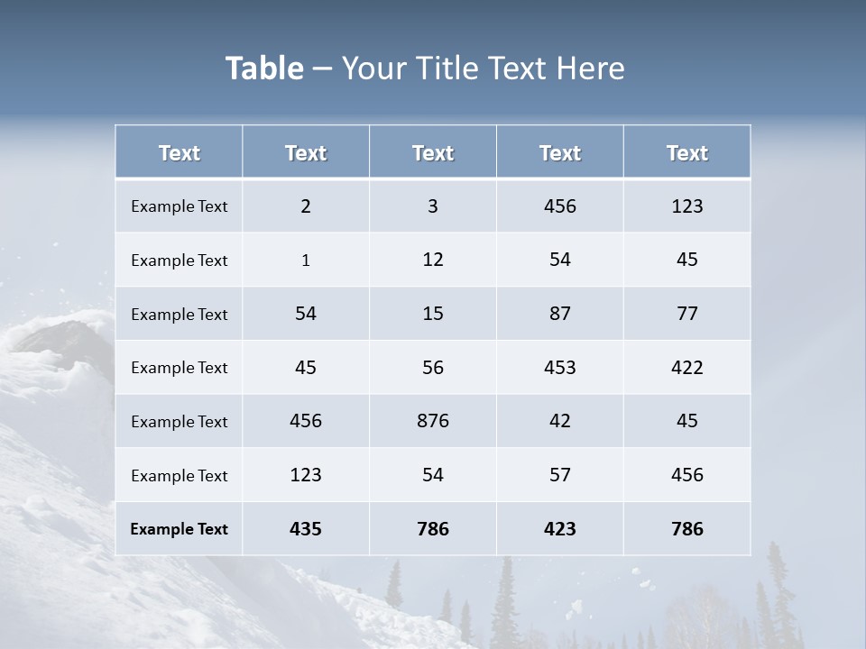 Travel Snow Outdoor PowerPoint Template