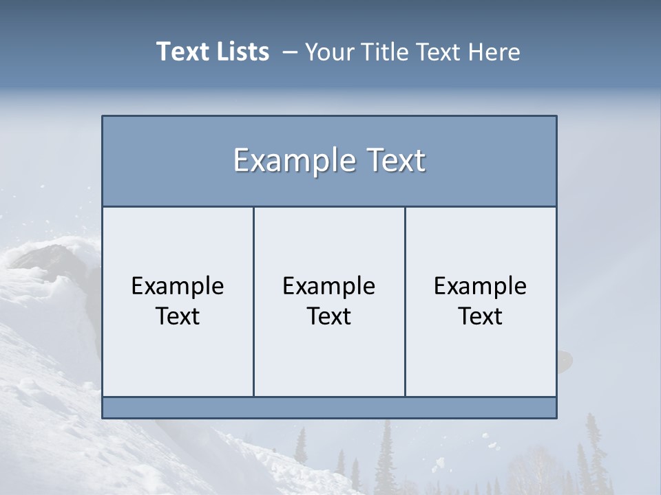 Travel Snow Outdoor PowerPoint Template