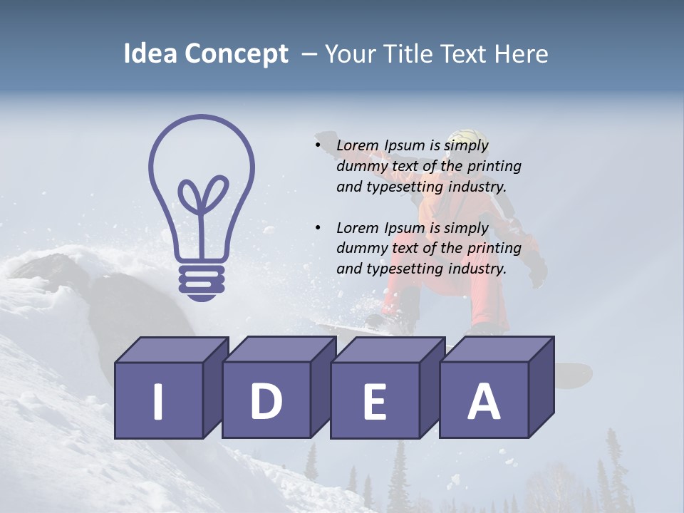 Travel Snow Outdoor PowerPoint Template