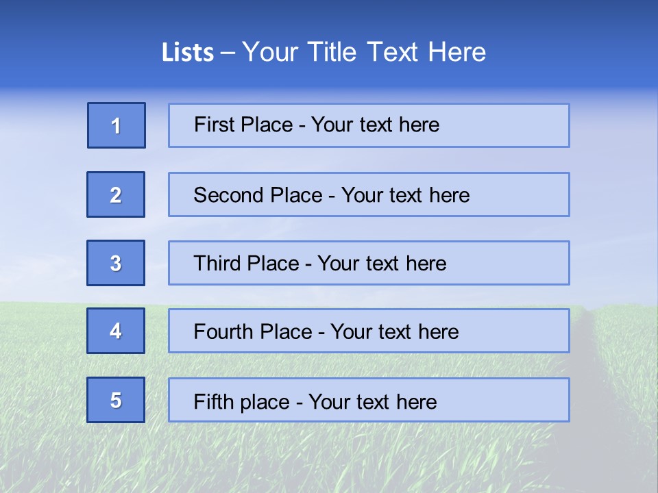 Environment White View PowerPoint Template