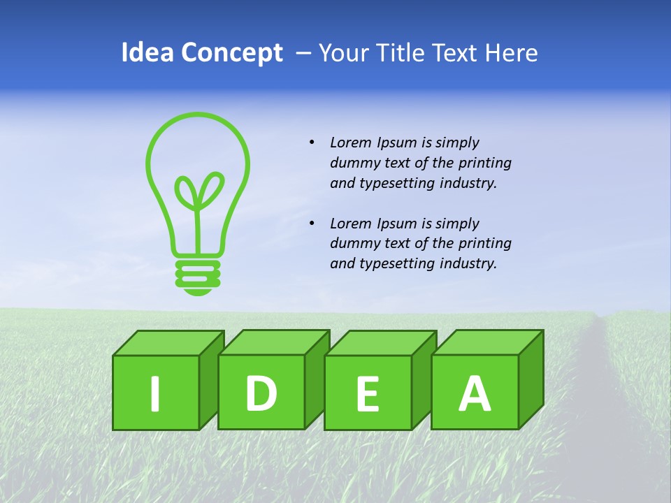 Environment White View PowerPoint Template