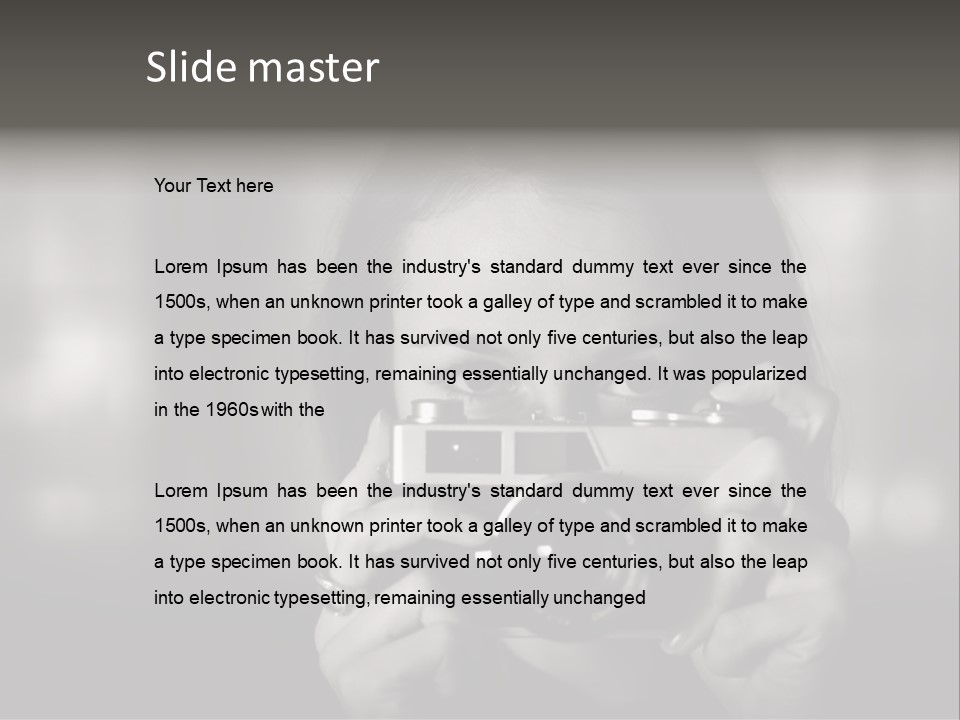 Portrait Lady Background PowerPoint Template