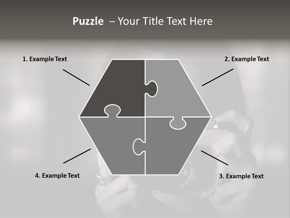 Portrait Lady Background PowerPoint Template