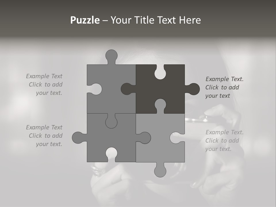 Portrait Lady Background PowerPoint Template