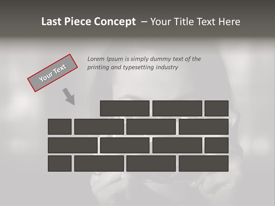 Portrait Lady Background PowerPoint Template