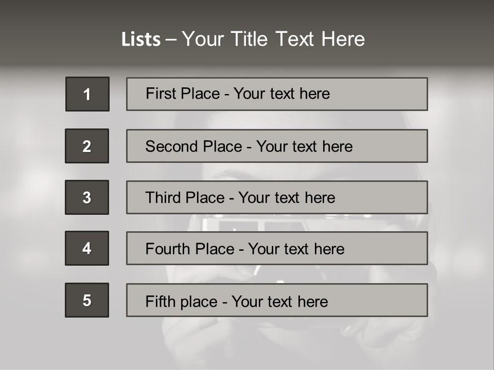 Portrait Lady Background PowerPoint Template