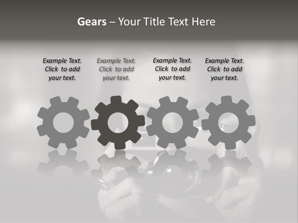 Portrait Lady Background PowerPoint Template