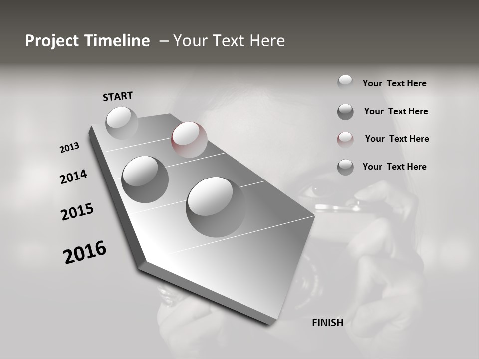 Portrait Lady Background PowerPoint Template