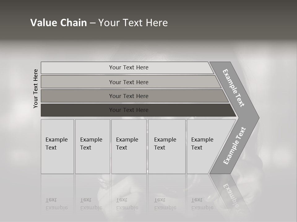 Portrait Lady Background PowerPoint Template