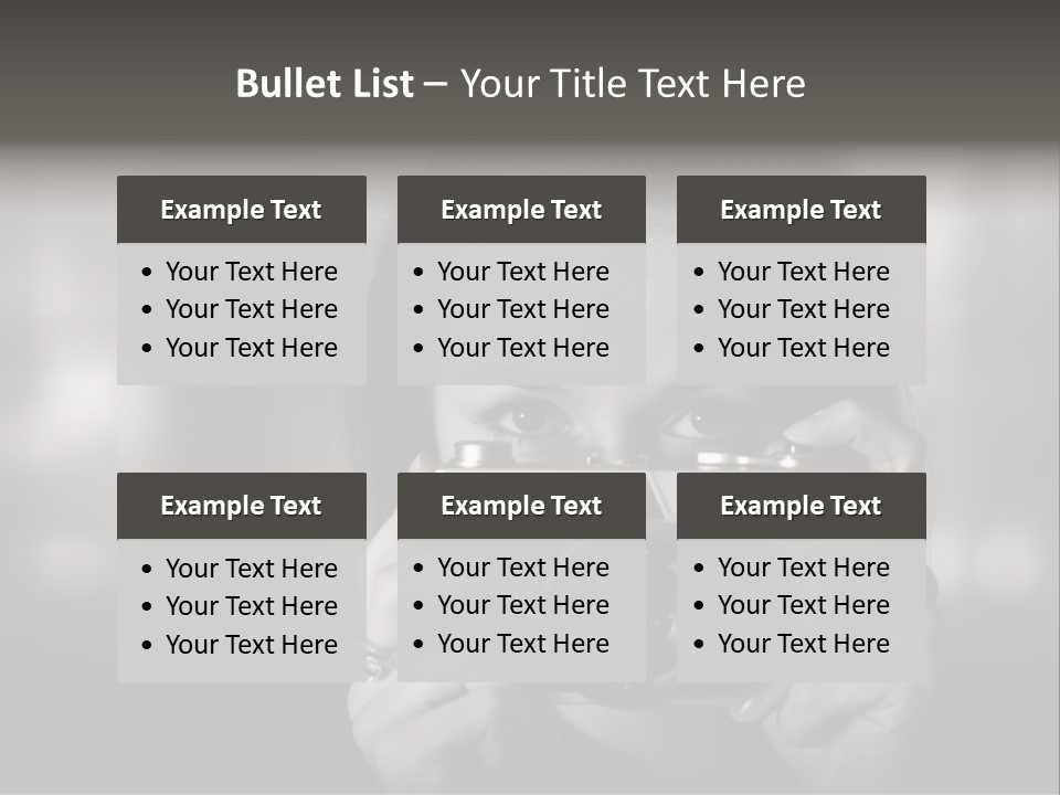 Portrait Lady Background PowerPoint Template