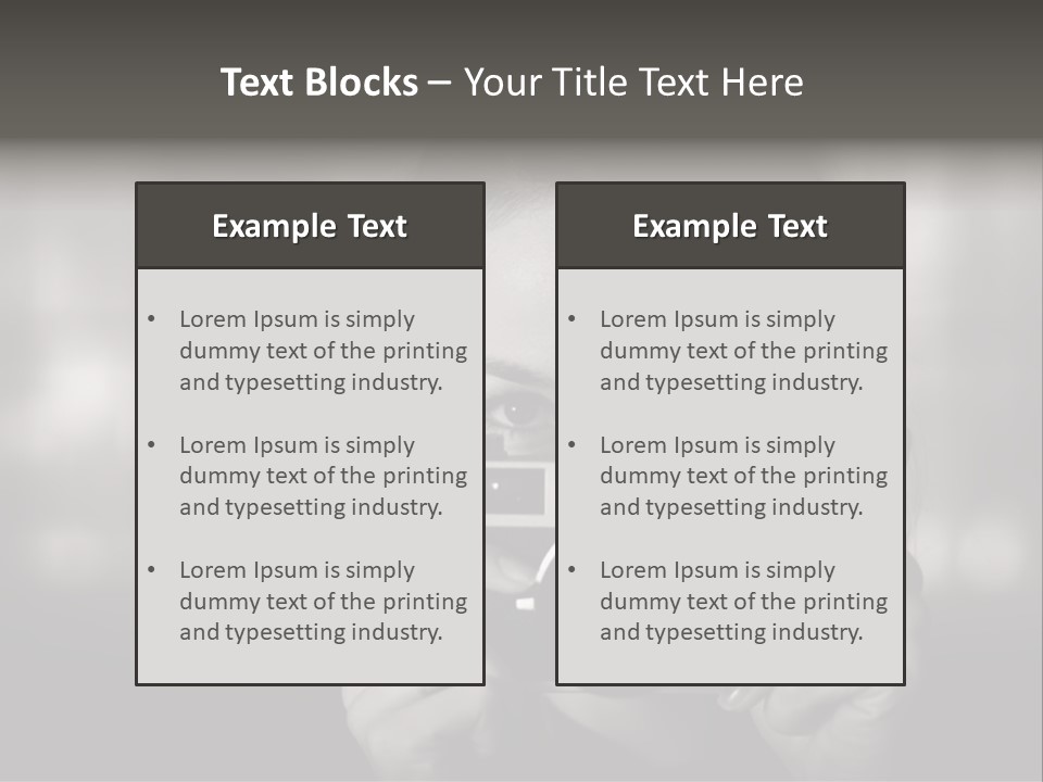 Portrait Lady Background PowerPoint Template