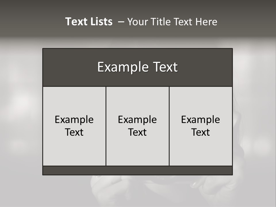 Portrait Lady Background PowerPoint Template