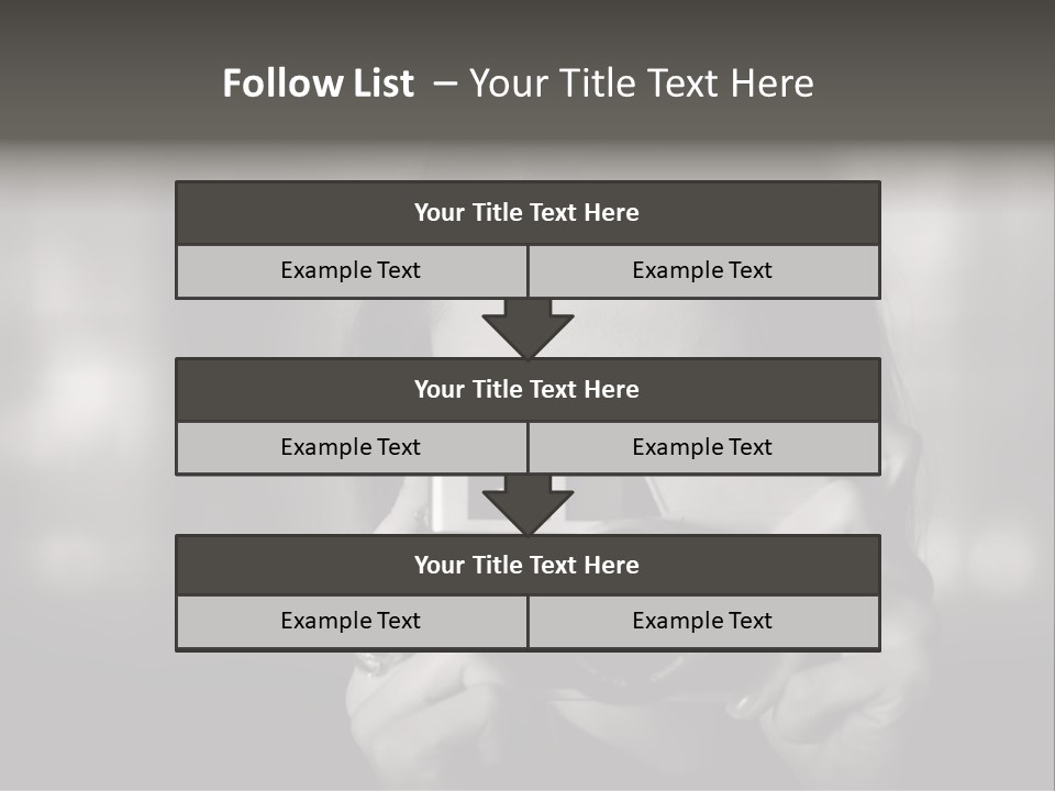 Portrait Lady Background PowerPoint Template