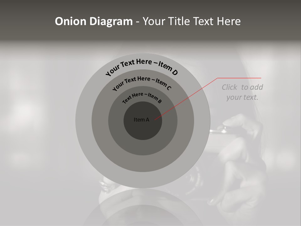 Portrait Lady Background PowerPoint Template