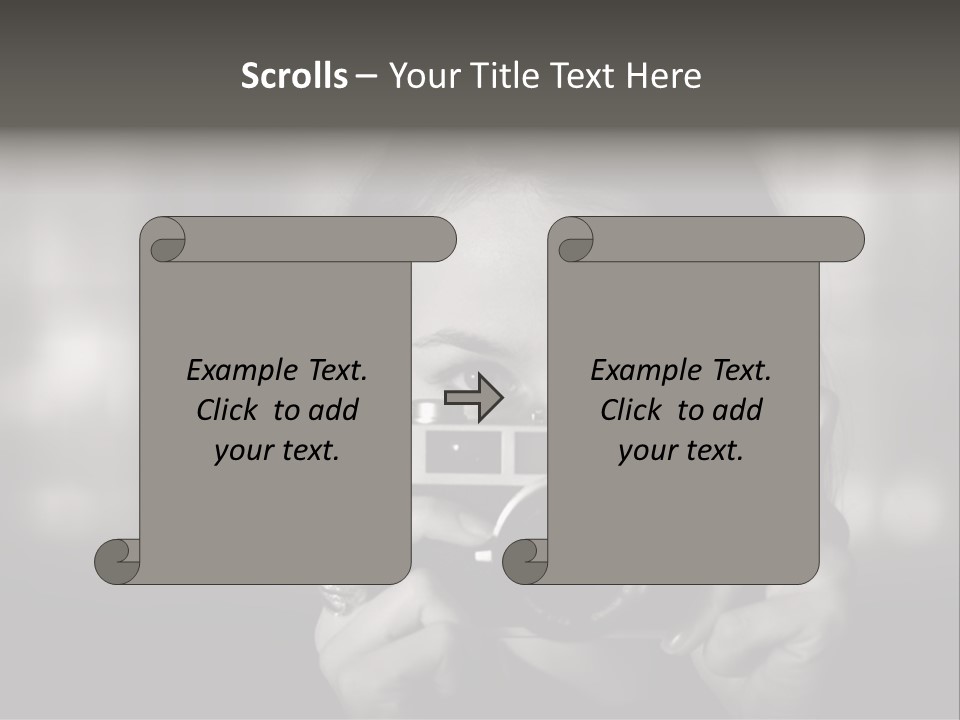 Portrait Lady Background PowerPoint Template