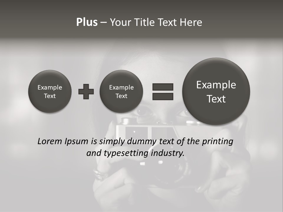 Portrait Lady Background PowerPoint Template