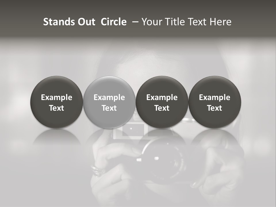 Portrait Lady Background PowerPoint Template