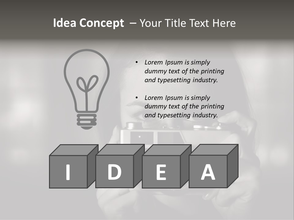 Portrait Lady Background PowerPoint Template