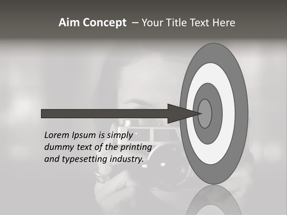 Portrait Lady Background PowerPoint Template