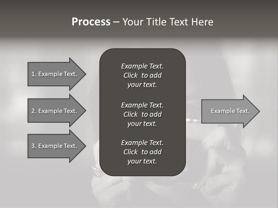 Portrait Lady Background PowerPoint Template