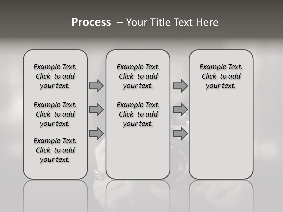 Portrait Lady Background PowerPoint Template