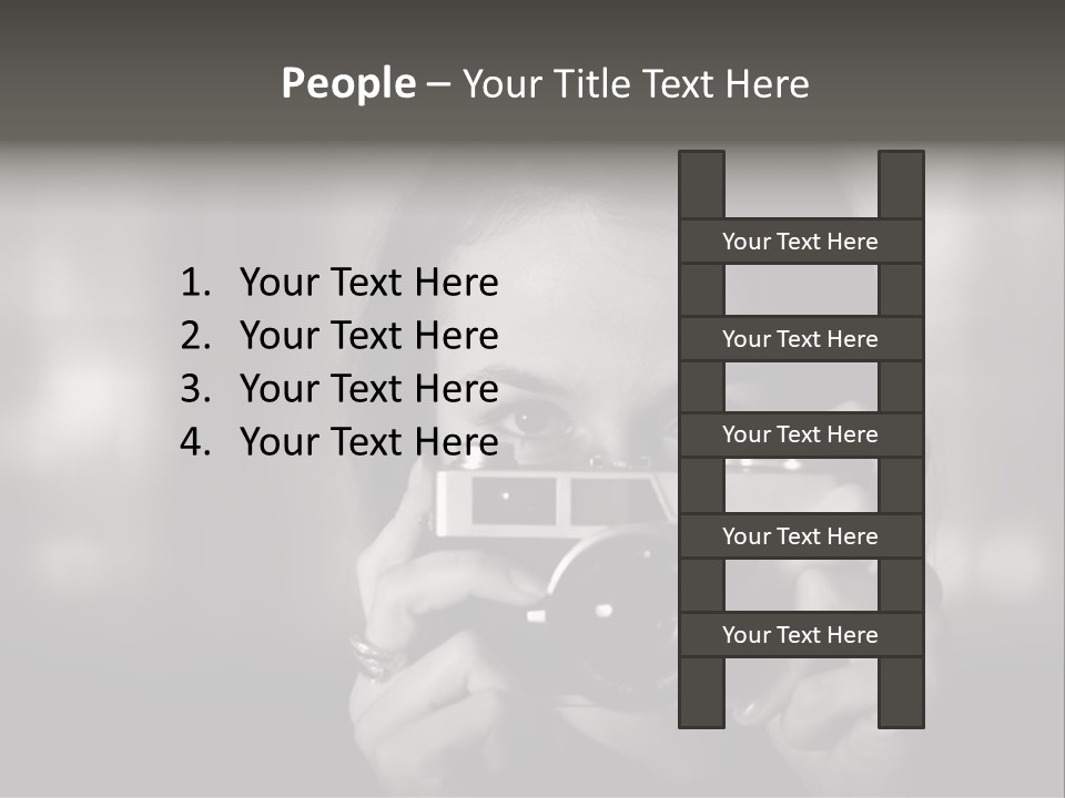 Portrait Lady Background PowerPoint Template