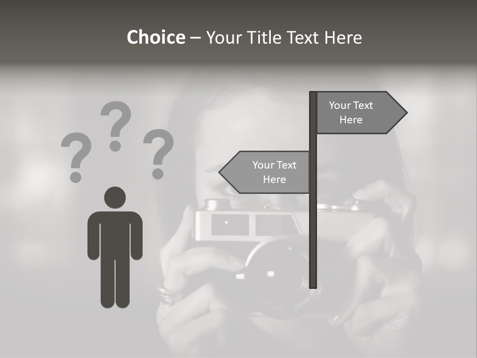 Portrait Lady Background PowerPoint Template