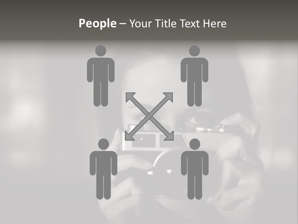 Portrait Lady Background PowerPoint Template