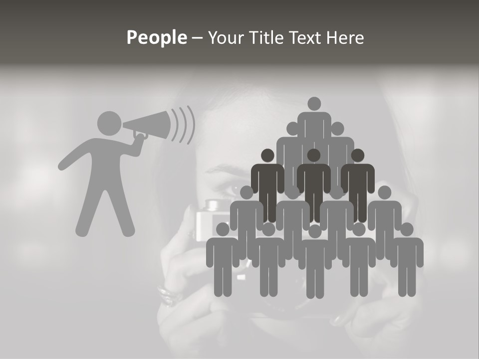 Portrait Lady Background PowerPoint Template