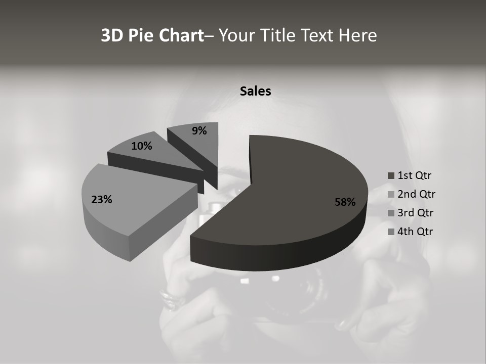 Portrait Lady Background PowerPoint Template