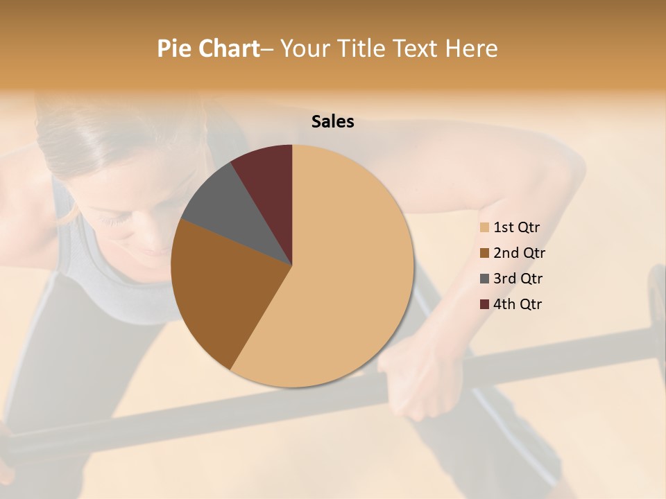 Barbell Dumbbell Person PowerPoint Template