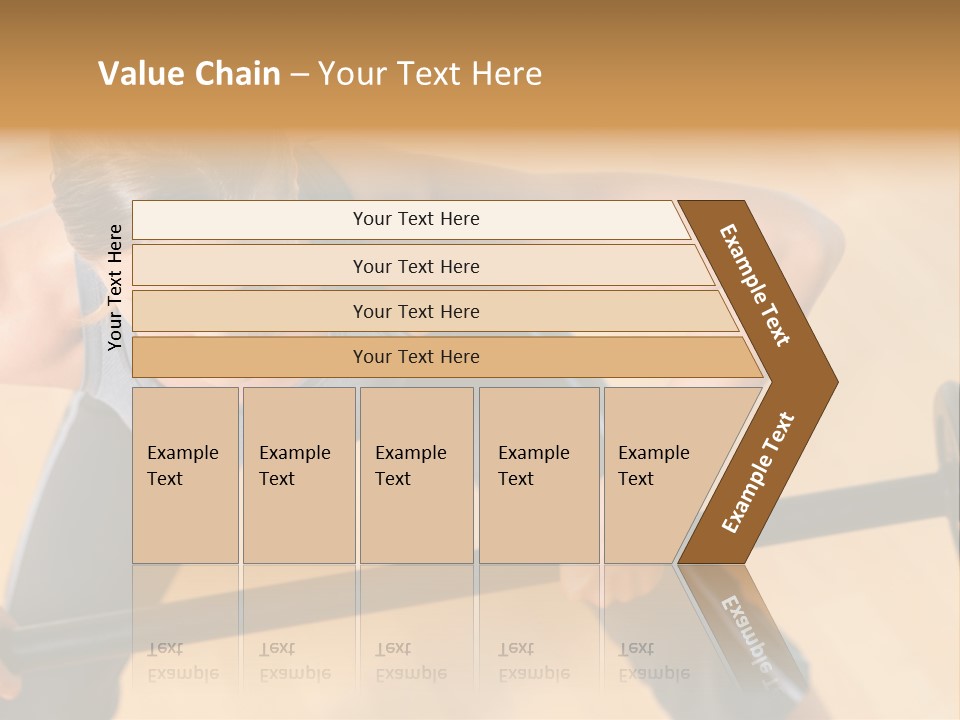 Barbell Dumbbell Person PowerPoint Template