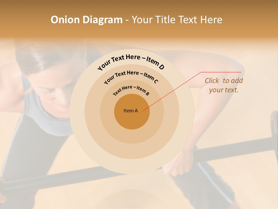 Barbell Dumbbell Person PowerPoint Template